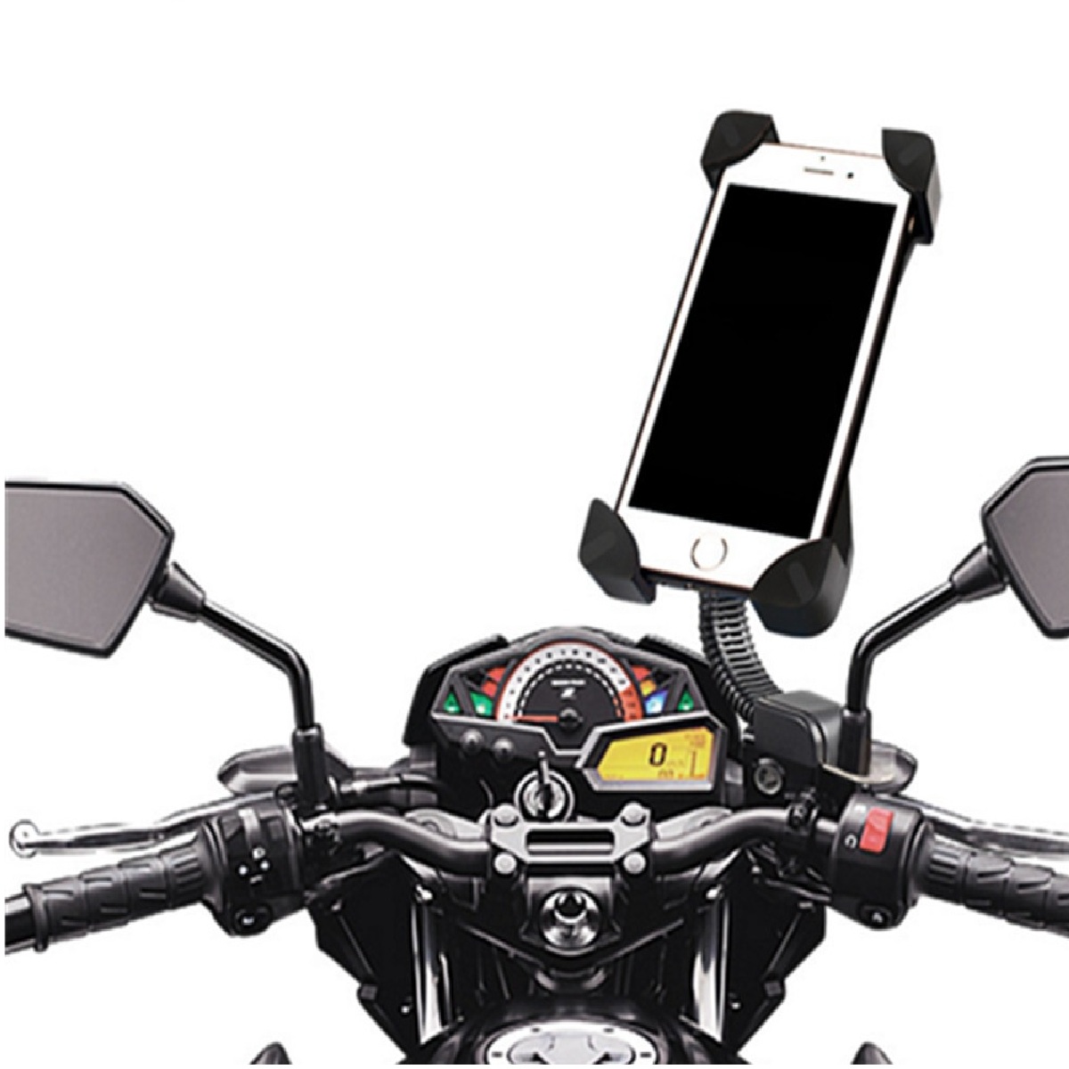 Soporte Celular Moto Bici Flexible 360º Viajes Delivery Gps - Imagen 2