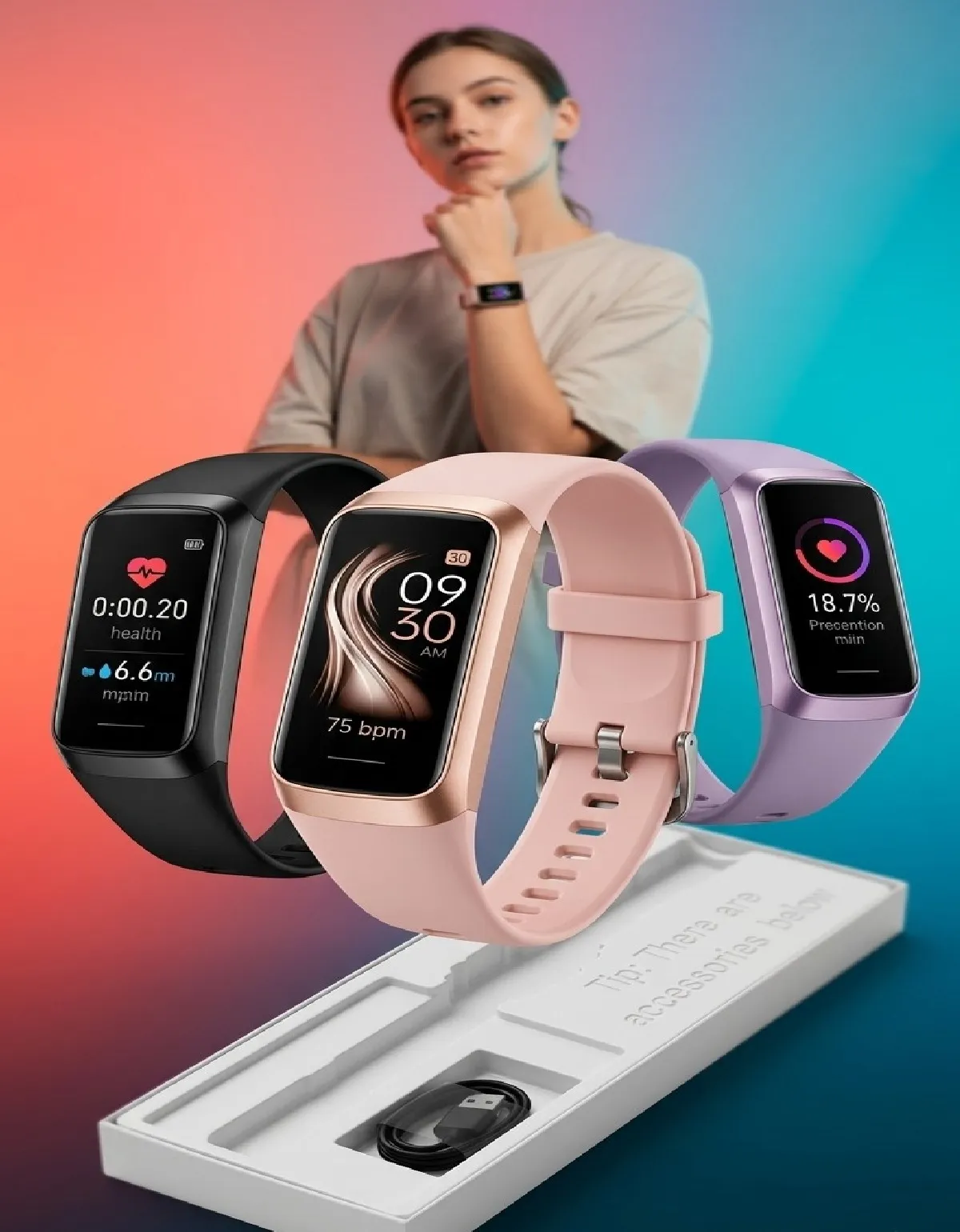 Pulsera Inteligente M4 Rosa