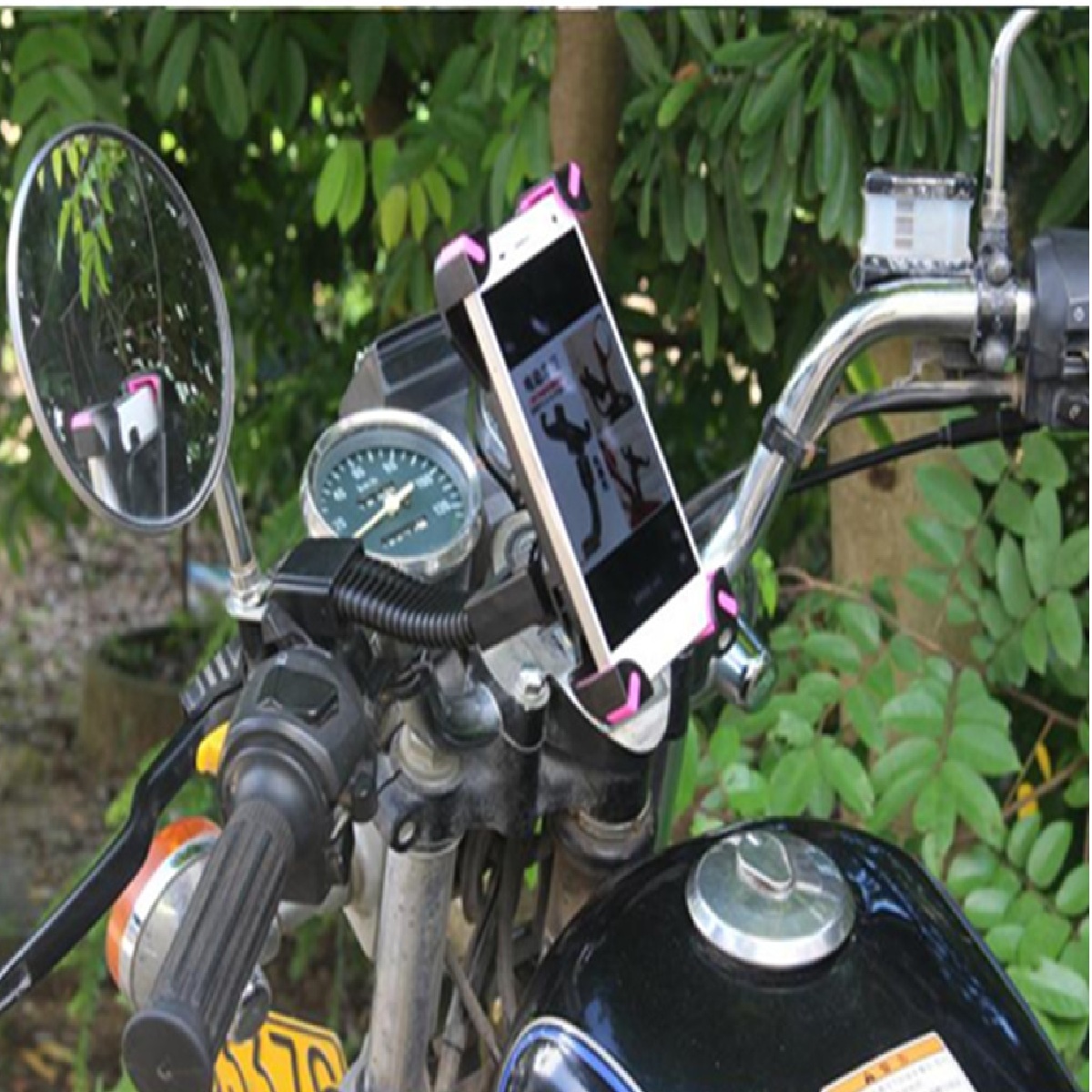 Soporte Celular Moto Bici Flexible 360º Viajes Delivery Gps - Imagen 3