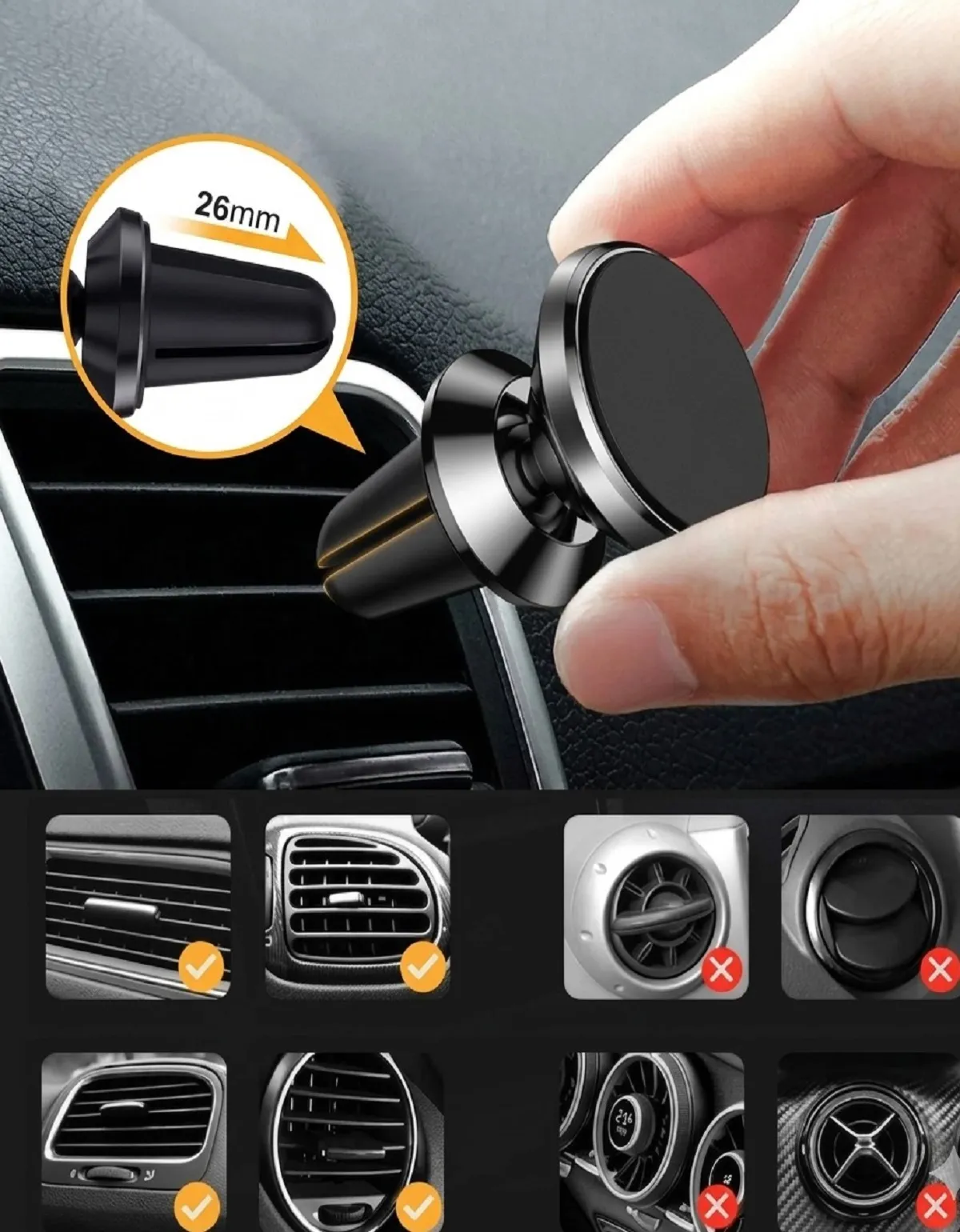 Soporte Magnético para Celular de Auto - Imagen 3