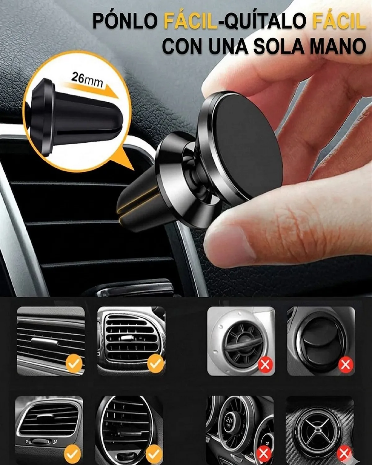 Soporte Magnético para Celular de Auto - Imagen 7