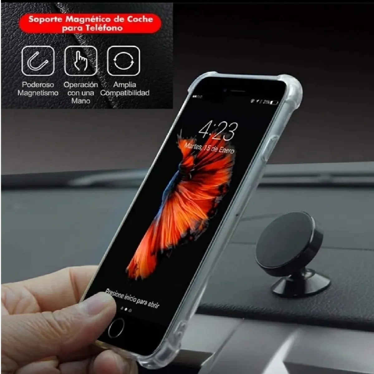 Soporte Magnético para Celular de Auto (Alfacel) - Imagen 5