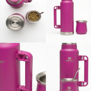 Termos Acero Inoxidable 1.2 L Mate Y Bombilla