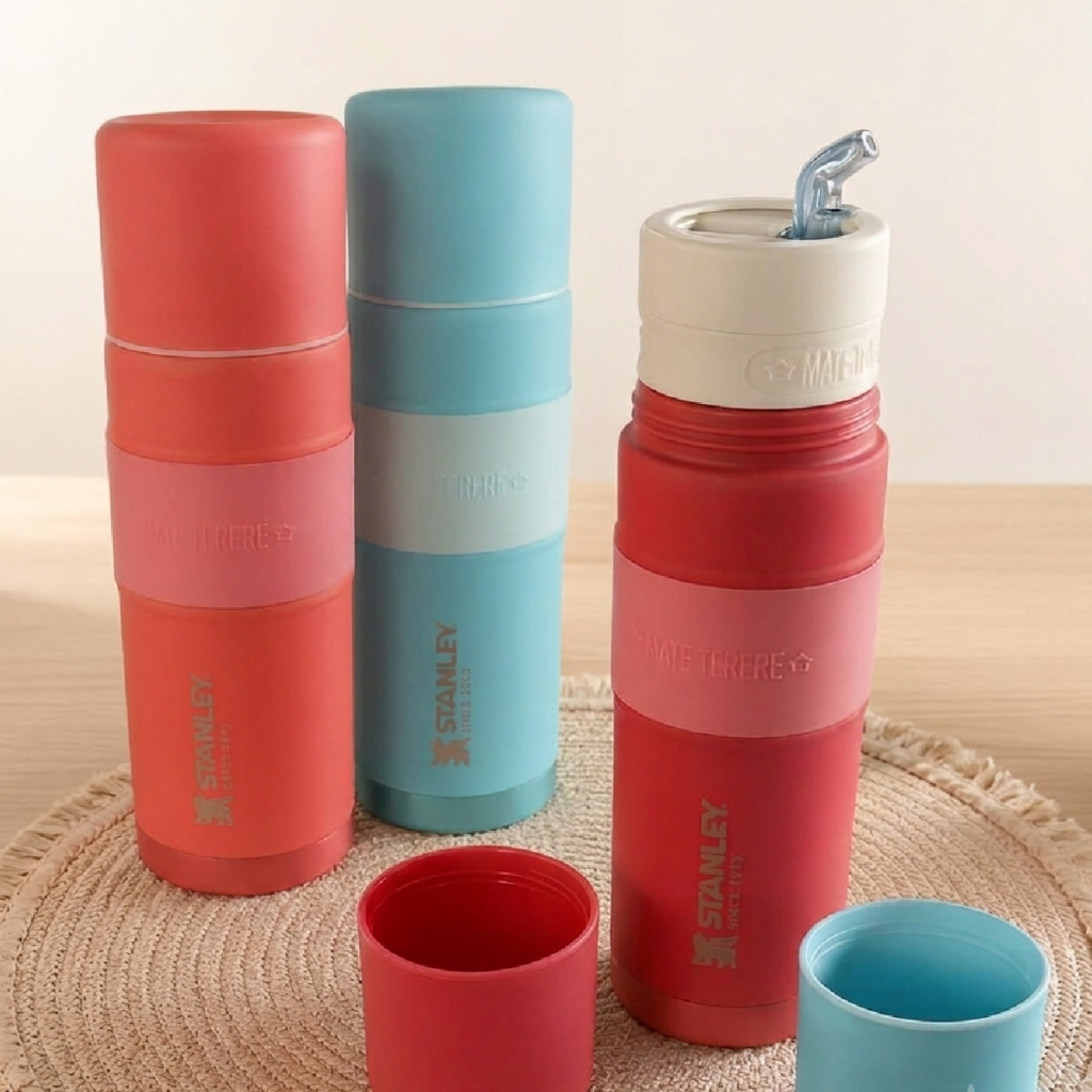 Auto mate Terere Mate Listo Térmico Acero Inoxidable 1.L